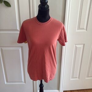 NWOT Stussy Orange 100% Cotton Tee- Size S